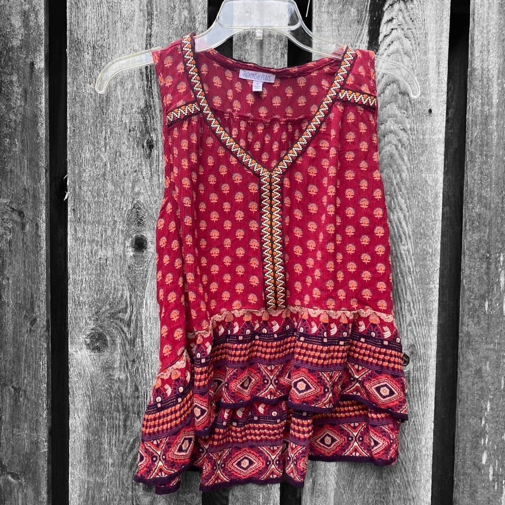 Patrons Of Peace Boho Top Sz Small